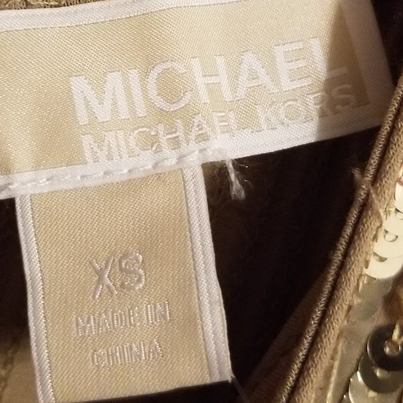 NWT Michael Kors Sequined Bell-Cuff Dress Size XS - Picture 5 of 5